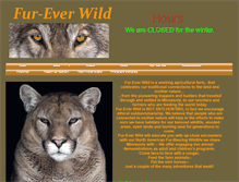Tablet Screenshot of fureverwild.org